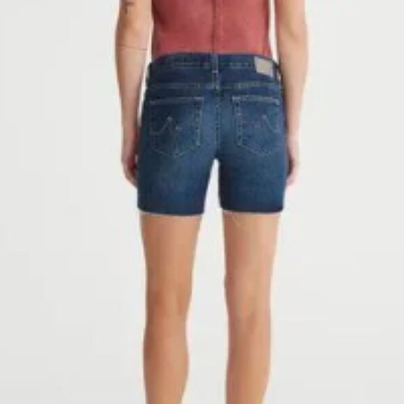 Seven7 Pants - Seven 7 Weekend Denim Dark Wash Double Stitched Shorts SZ 12